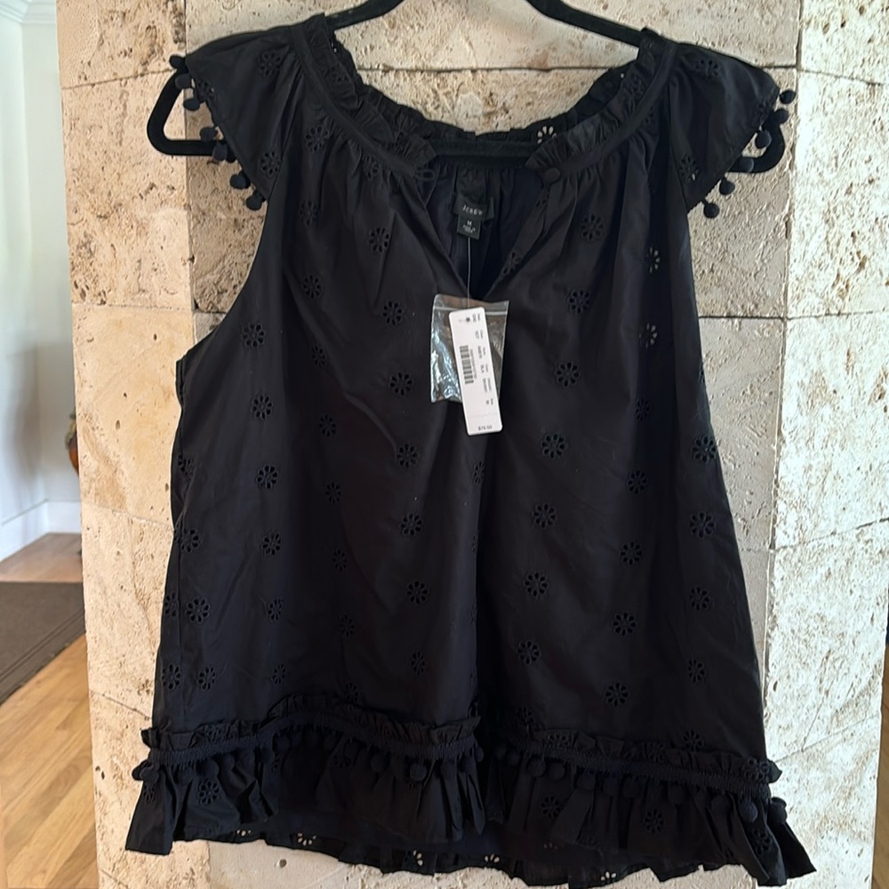JCREW EYELET BLOUSE